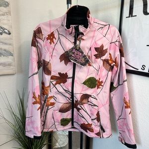 Burly Girl Pink Shadow Hunting Jacket Size Small